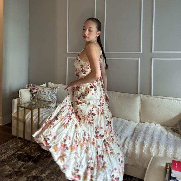Sea New York Cream and Red Floral Maxi Dress - Picture 2 of 6